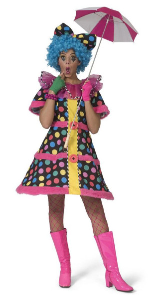 Zabawny kostium klauna Dolly dla kobiet