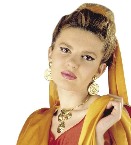 Roman costume necklace & earrings in a set 3