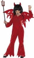 Oversigt: Satan djævel pige kostume glitter