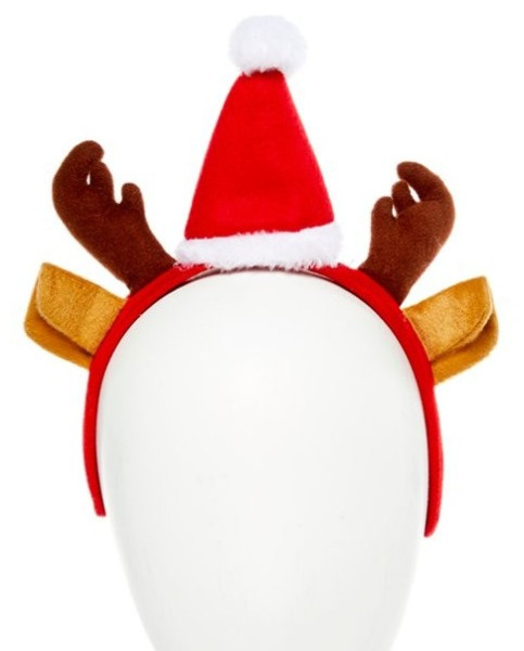 Reindeer antlers with children's hat headband