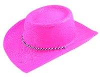 Neon pink cowboy hat rodeo