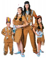 Oversigt: Lille Apache indisk dreng kostume