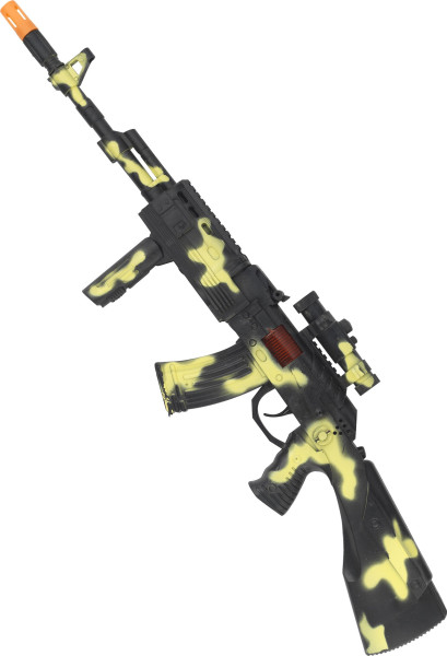 Pistolet jouet au look camouflage avec son 59cm