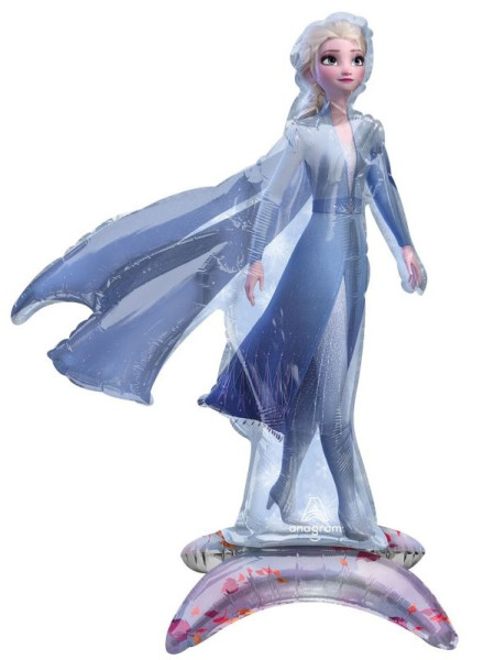 Ballon aluminium sur pied Princesse Elsa