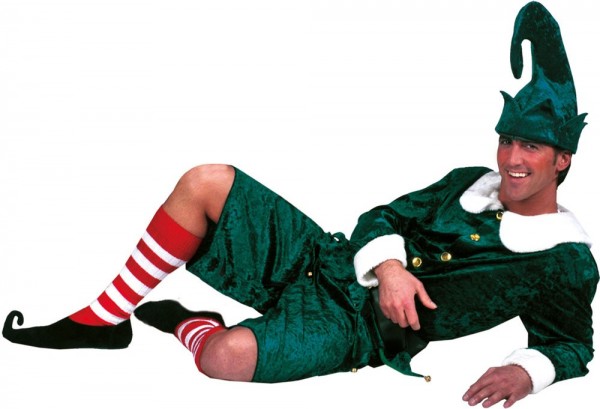 Disfraz de elfo ayudante de Navidad de jengibre