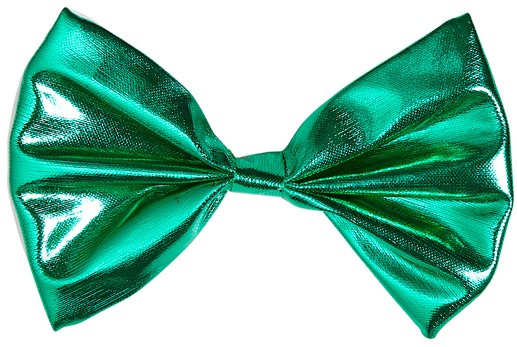 Bow Tie Metallic Green