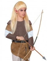 Vista previa: Peluca de niño guerrero elfo rubio