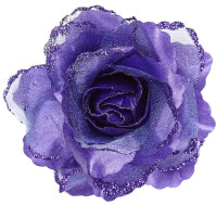 Preview: Rosy hair clip with rose purple