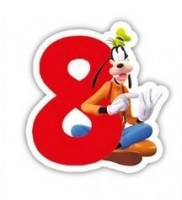 Mickey Maus Geburtstagsparty Tortenkerze Nummer 8