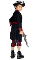 Vista previa: Disfraz de pirata rojo burdeos para niño
