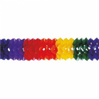 XL Rainbow Colorful Girlanden 16 cm x 4 m