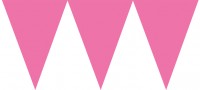 Preview: Pink garden party pennant chain 4.5m
