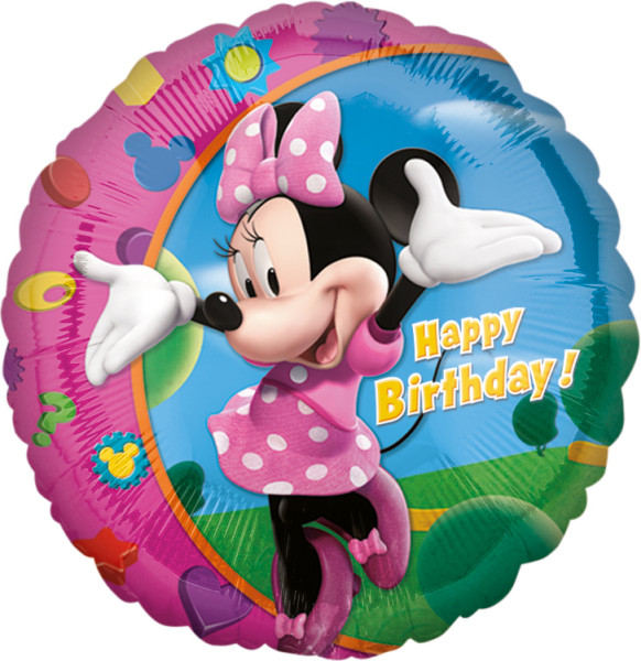 Roze Minnie Mouse verjaardagsballon
