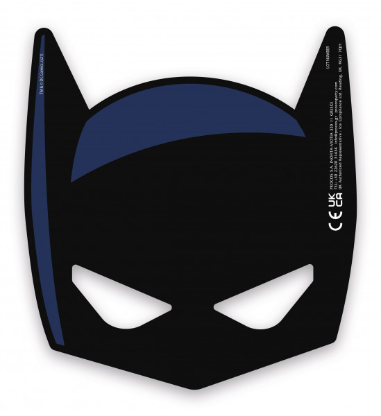6 Batman Superpower FSC kartonnen maskers