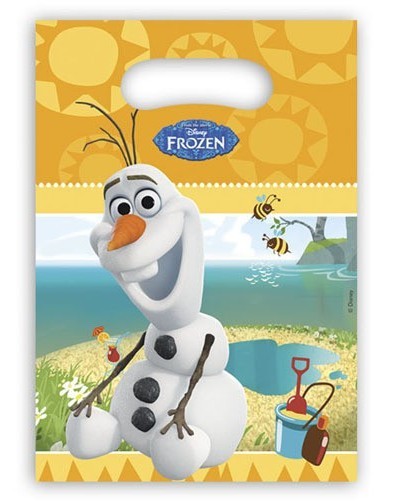 6 bolsas de regalo de fiesta de verano de Olaf