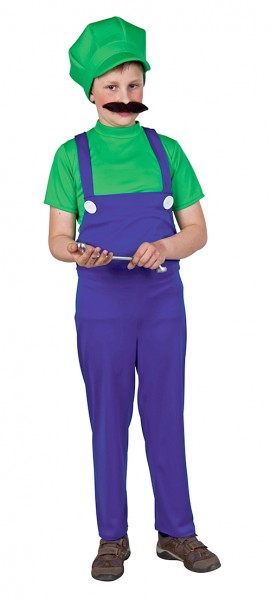Luigi plumber child costume