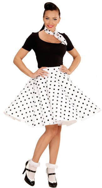50-talet polka dot kjol