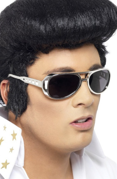 Silver Elvis glasses