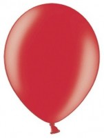 Vista previa: 100 globos metalizados Celebration rojo 25cm