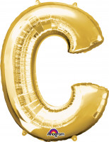Palloncino foil lettera C oro 81 cm