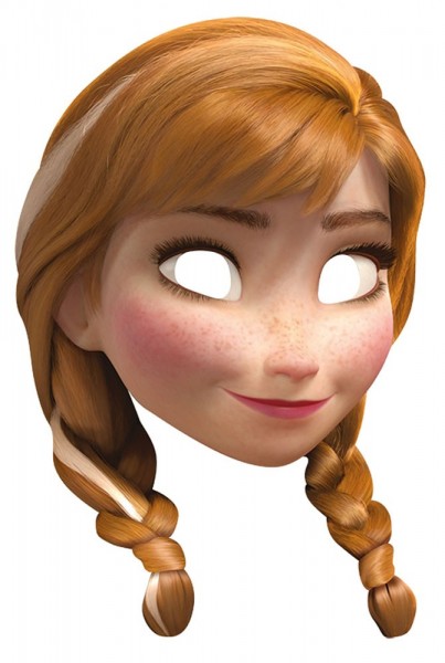Kartonowa maska Anna Frozen