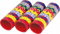 3 rolls of colorful birthday fun streamers