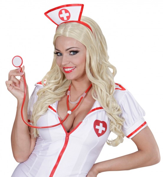Classic red stethoscope
