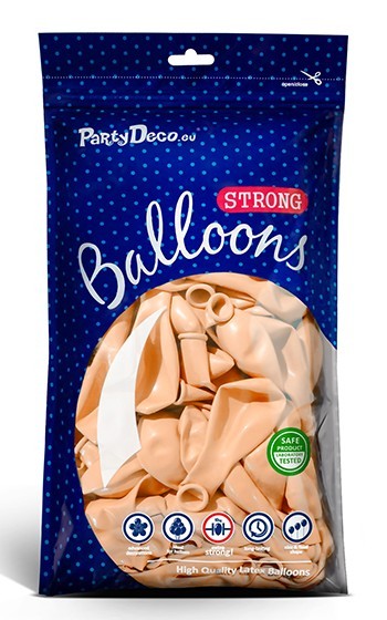 50 ballons Partystar abricot 27cm 4