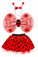 Preview: Ladybug costume set for girls