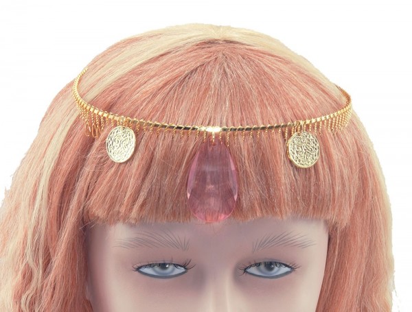 Golden diadem headdress with gemstone