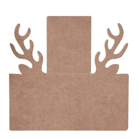 10 rustic Christmas reindeer place cards