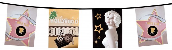 Hollywood Star wimpel ketting 600cm