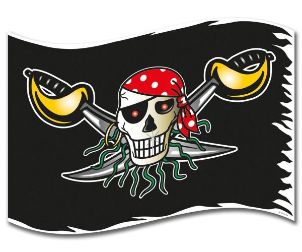 Bandiera Pirati Party 90 x 60 cm