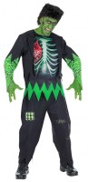 Preview: Green Zombie Halloween costume for men