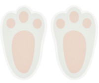 Vorschau: 10 Osterhasen Fußspuren Sticker
