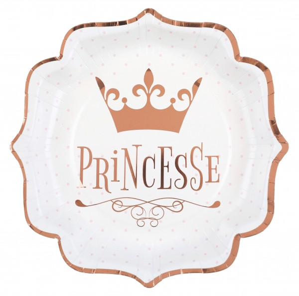 10 papierowych talerzy Princesse 21 cm