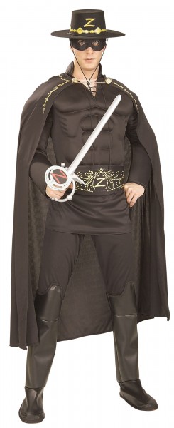 Zorro the avenger men's costume