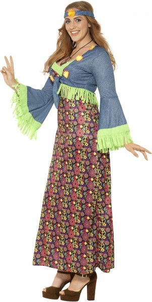 Hippie maxi-jurk Stina met hoofdband 2