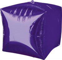 Cube balloon dark purple
