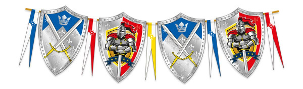 Pennant chain knight coat of arms 6m