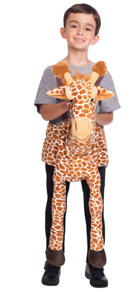 Zabawny kostium jeźdźca żyrafy dla dzieci