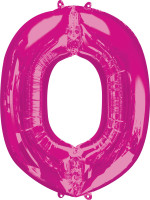 Folienballon Buchstabe O pink XL 83cm