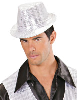 Preview: Silva sequins fedora in silver
