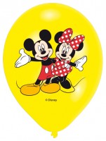 6 Mickey Mouse-familieballoner 27,5 cm