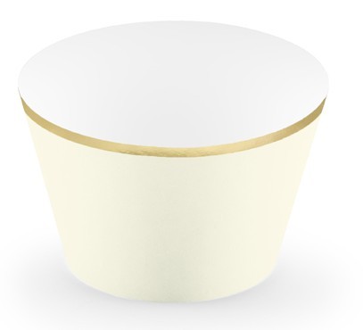 6 cupcake border cream-gold 2