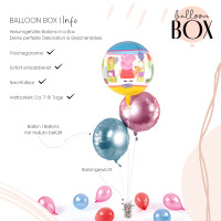 Vorschau: XL Heliumballon in der Box 3-teiliges Set Party Peppa