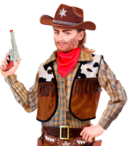 Cowboy Western Pistole grau 3