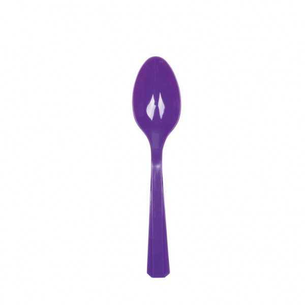 10 cucharas Partytime violeta 14.5cm