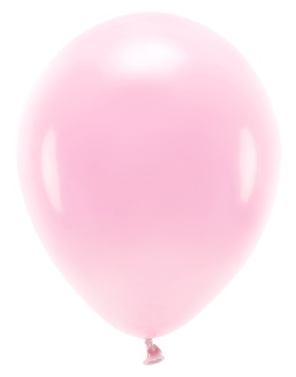 100 balonów eco pastelowych jasnoróżowych 26cm
