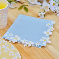 16 colorful summer meadow napkins